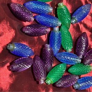 Colorful Diamond Patterned Light Covers- snap on- 20- 2 1/2” light covers